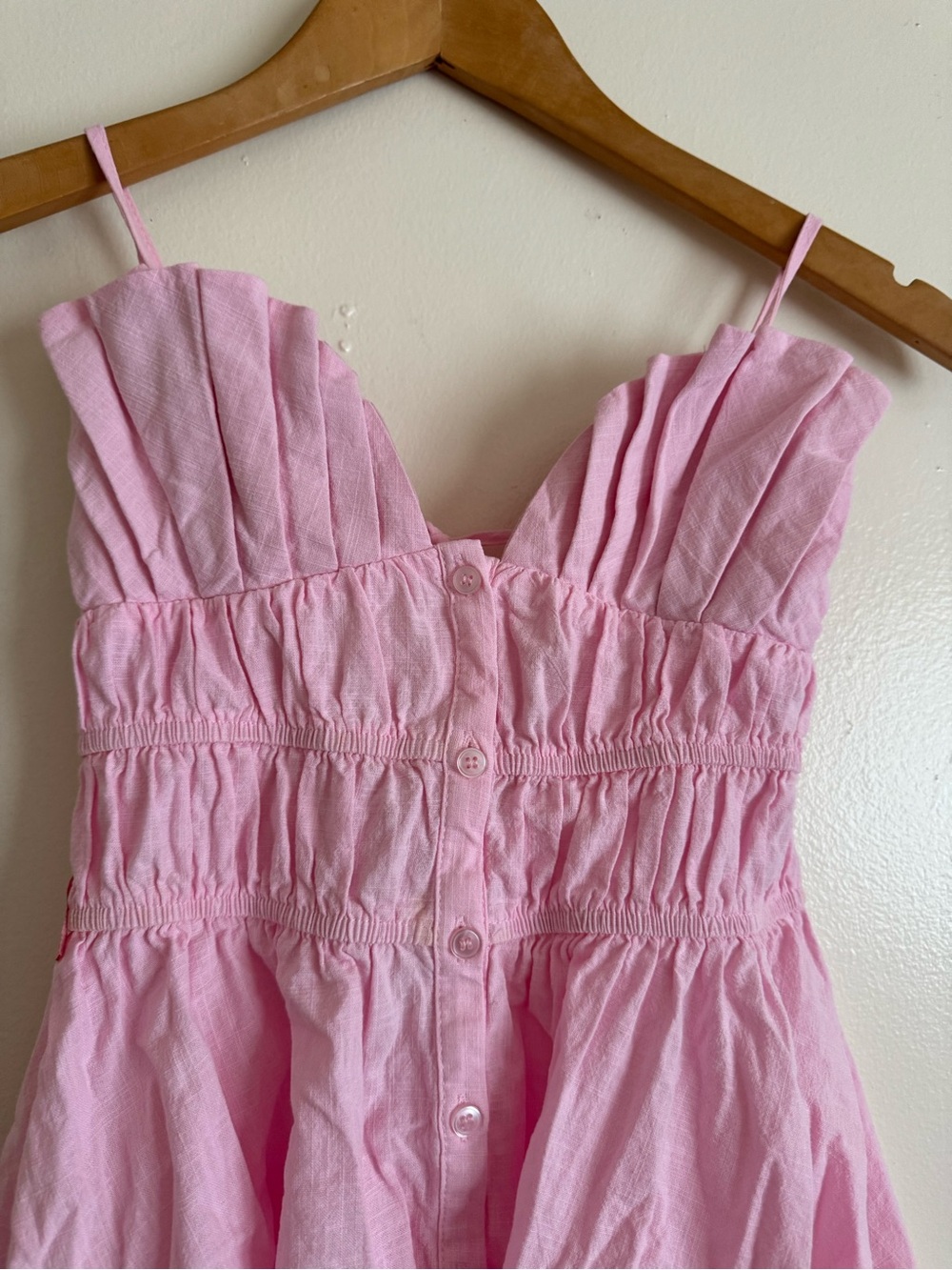 SNDYS Mahalia Sweetheart Pink Mini Dress with Spaghetti Straps - Picture 5 of 11